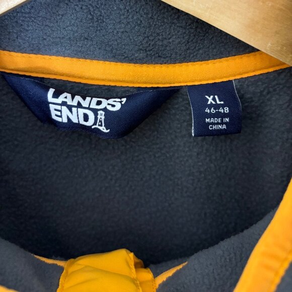 Lands' End Men's Quarter Button Sweater - Picture 2 of 4